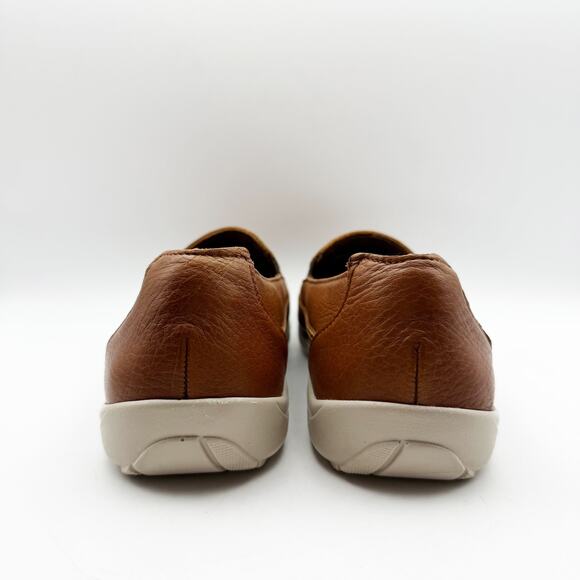 SAS Mens Weekender Loafer US Size 12.5 EU 45 Brown Leather Slip On Round Toe NIB - Picture 10 of 14